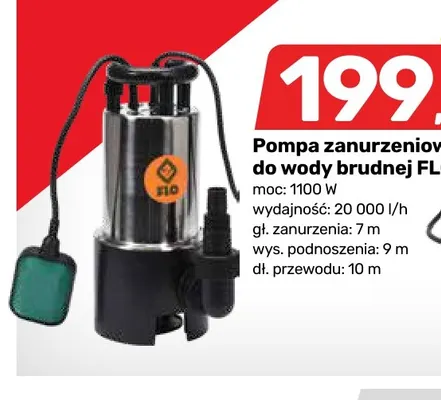 Pompa zanurzeniowa do wody brudnej Flo 1100W promocja w Bricomarche