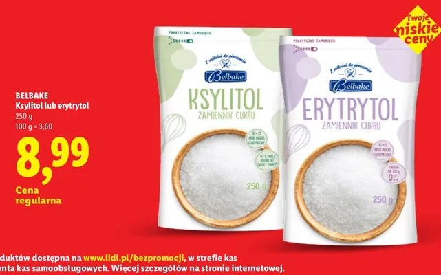 Ksylitol zamiennik cukru Belbake promocja w Lidl