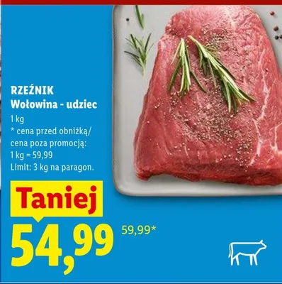 Wołowina udziec Rzeźnik promocja w Lidl