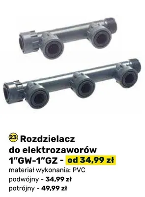 Rozdzielacz do elektrozaworów 1"GW-1"GZ promocja w Bricomarche