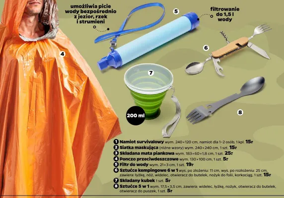 Namiot survivalowy promocja w Netto