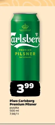 Piwo Carlsberg Premium Pilsner promocja w Netto
