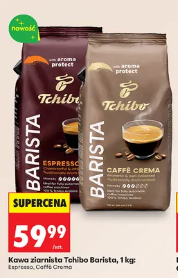 Kawa ziarnista Tchibo Barista Caffè Crema promocja w Biedronka
