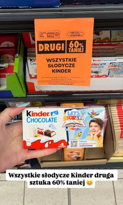 Czekoladki Kinder Chocolate promocja w Biedronka