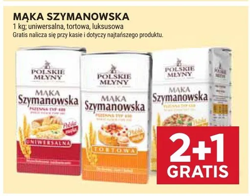 Mąka szymanowska tortowa promocja w Stokrotka
