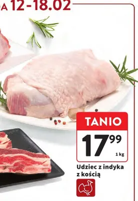 Udziec z indyka z kością promocja w Intermarche