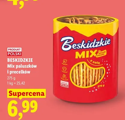 Mix paluszków i precelków Beskidzkie promocja w Lidl