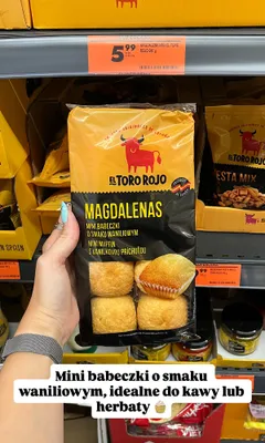 Mini babeczki o smaku waniliowym El Toro Rojo Magdalenas promocja w Biedronka