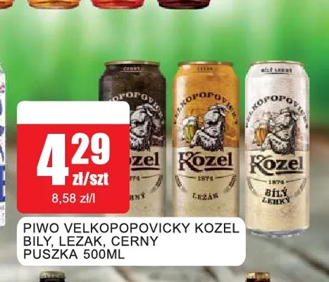 Piwo Velkopopovický Kozel Bílý promocja w Bingo
