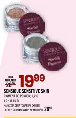 Pigment do powiek Sensique Sensitive Skin promocja w Drogerie Natura