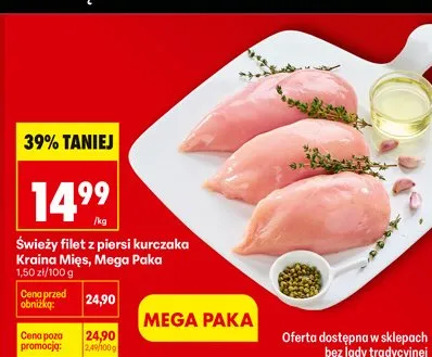 Filet z piersi kurczaka Exclusive Mega Paka promocja w Biedronka