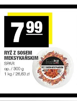 Ryż z sosem meksykańskim Fresh to go promocja w SPAR