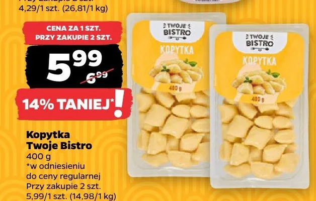 Kopytka promocja w Netto