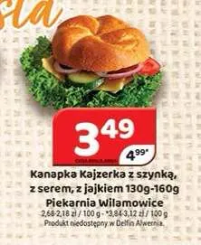 Kanapka Kajzerka z jajkiem Piekarnia Wilamowice promocja w Delfin