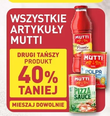 Przecier pomidorowy passata Mutti promocja w Aldi