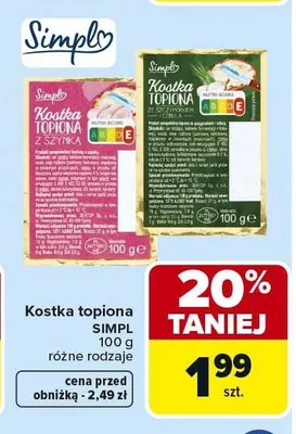 Kostka topiona Simpl promocja w Carrefour