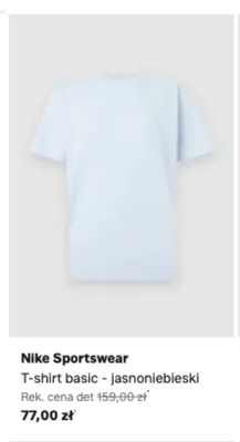 T-shirt basic Nike Sportswear jasnoniebieski promocja w Lounge by Zalando