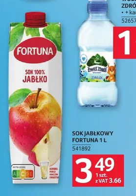 Sok jabłkowy Fortuna promocja w Selgros