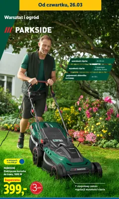 Elektryczna kosiarka do trawy, 1800 W promocja w Lidl