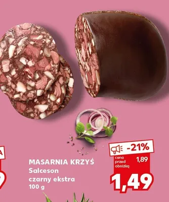 Salceson czarny ekstra promocja w Kaufland