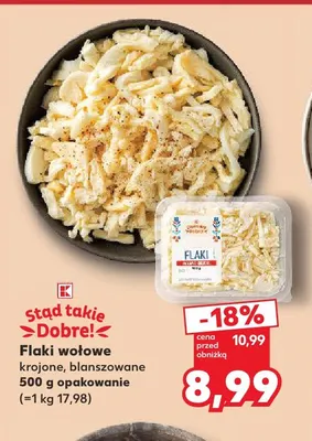 Flaki wołowe krojone blanszowane Stąd takie Dobre! promocja w Kaufland