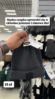 Czapka męska Mix & Match promocja w Pepco