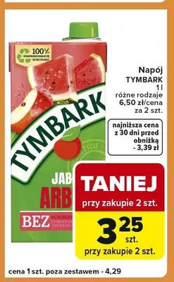 Napój różne rodzaje promocja w Carrefour Express