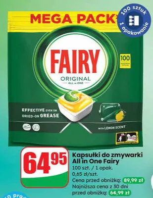 Kapsułki do zmywarki All in One promocja w Dino