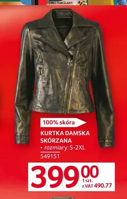 Kurtka damska skórzana promocja w Selgros