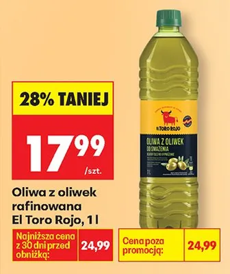 Oliwa z oliwek rafinowana promocja w Biedronka