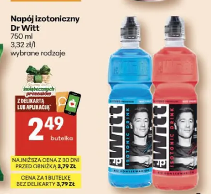 Napój izotoniczny Dr Witt promocja w Delikatesy Centrum