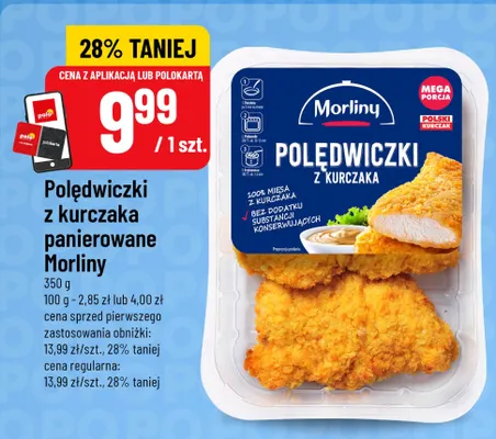 Polędwiczki z kurczaka panierowane Morliny promocja w POLOmarket