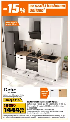 Zestaw mebli kuchennych Defra Belluno promocja w OBI