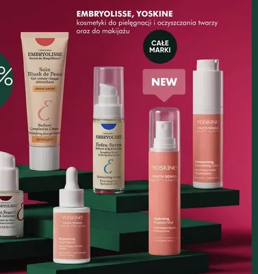 Kosmetyki do pielęgnacji i oczyszczania twarzy oraz do makijażu Embryolisse, Yoskine promocja w Super-Pharm