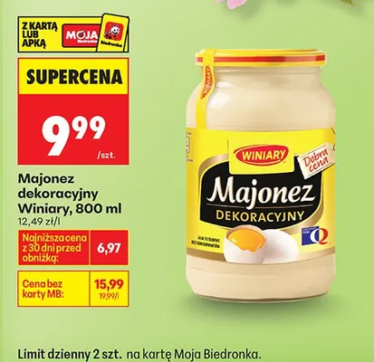 Majonez dekoracyjny promocja w Biedronka