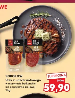 Stek z udźca wołowego w marynacie bałkańskiej Sokołów promocja w Kaufland