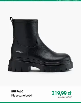 Klasyczne botki Buffalo promocja w Deichmann