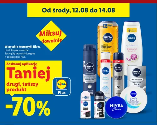 Pianka do golenia Nivea Men Protect & Care promocja w Lidl