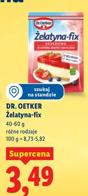 Żelatyna-fix promocja w Lidl