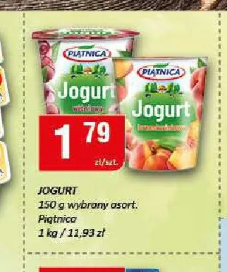 Jogurt z owocami leśnymi Piątnica promocja w Chorten