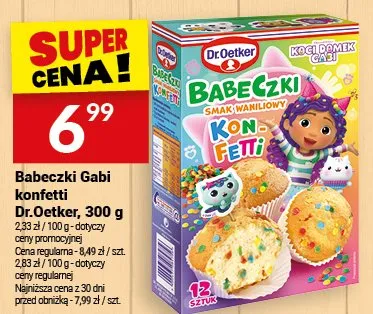Babeczki Gabi konfetti promocja w Twój Market