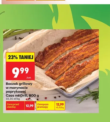 Boczek grillowy w marynacie paprykowej Czas na Grill promocja w Biedronka