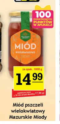Miód pszczeli wielokwiatowy Mazurskie Miody promocja w Gram Market