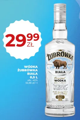 Wódka Żubrówka Biała promocja w Duży Ben