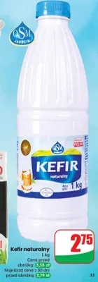 Kefir naturalny promocja w Dino