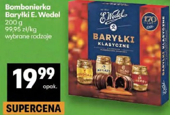 Bombonierka Baryłki klasyczne promocja w Delikatesy Centrum