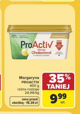 Margaryna ProActiv promocja w Carrefour
