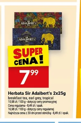 Herbata Sir Adalbert's Earl Grey promocja w Twój Market