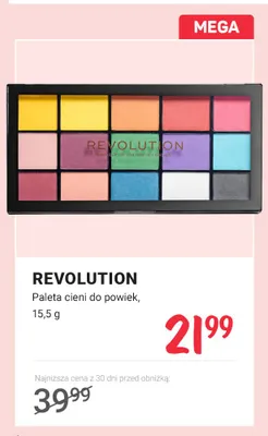 Paleta cieni do powiek Revolution promocja w Rossmann