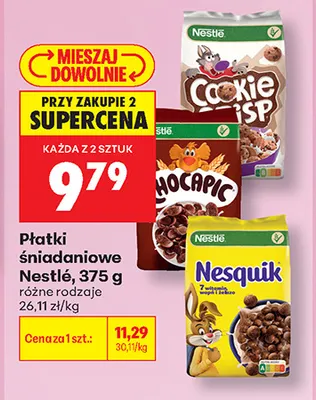 Płatki śniadaniowe Nestlé promocja w Biedronka